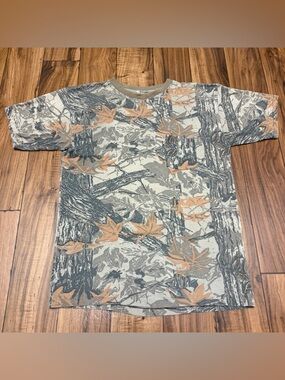 Vintage 90s Realtree Camo Pocket T Shirt Single Stitch Made in USA Men’s Large